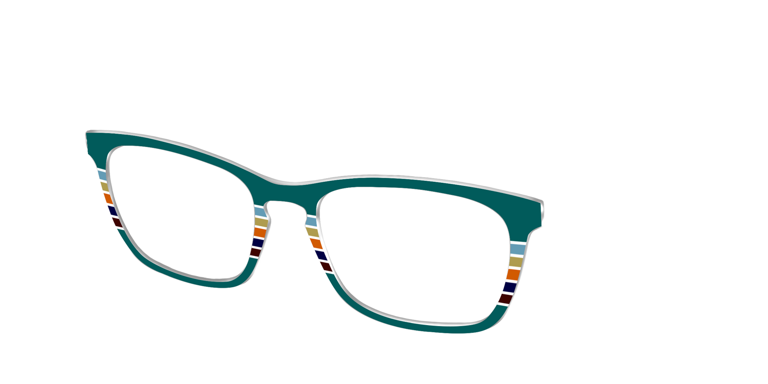 The Trailhead Stripes - Angle Top Image - Pair Eyewear