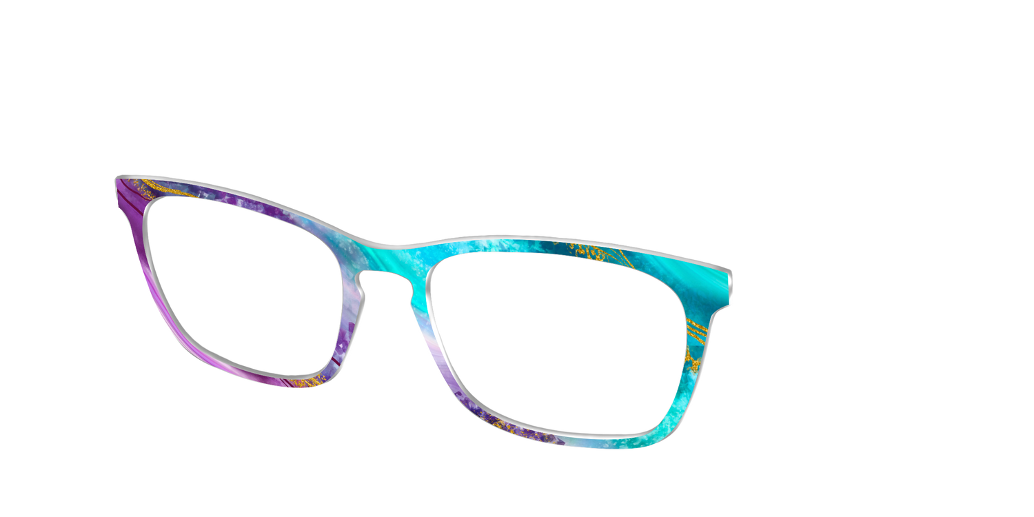 The Turquoise Crystal - Angle Top Image - Pair Eyewear