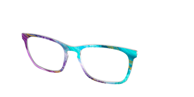 The Turquoise Crystal - Angle Top Thumbnail - Pair Eyewear