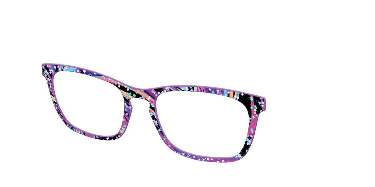 The Vaporwave Marble with Star Glitter - Angle Top Image - Pair Eyewear