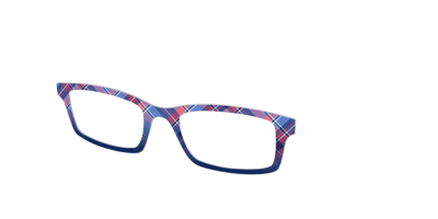 The Admiral Plaid - Angle Top Thumbnail - Pair Eyewear