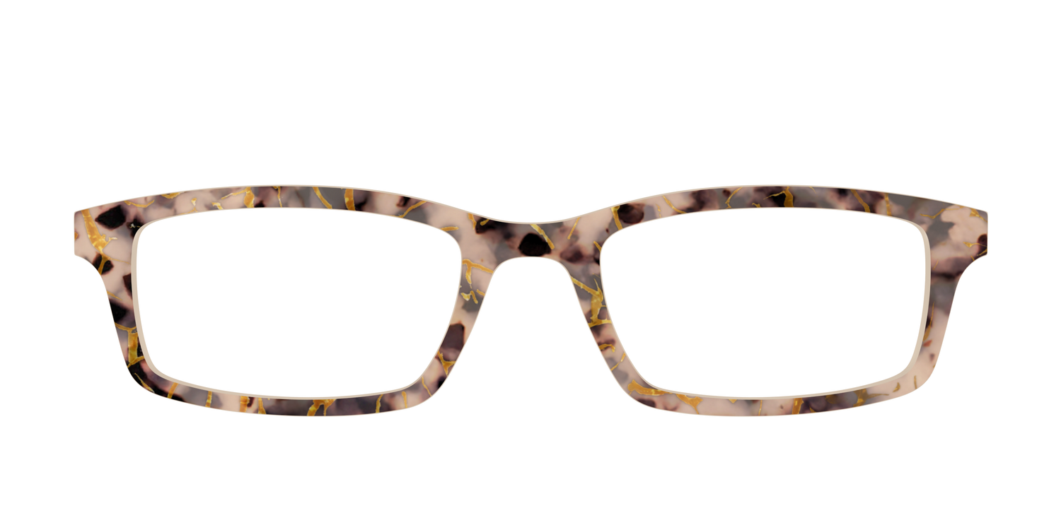 The Almond Tortoise with Gold Streaks - Front Top Image - Pair Eyewear
