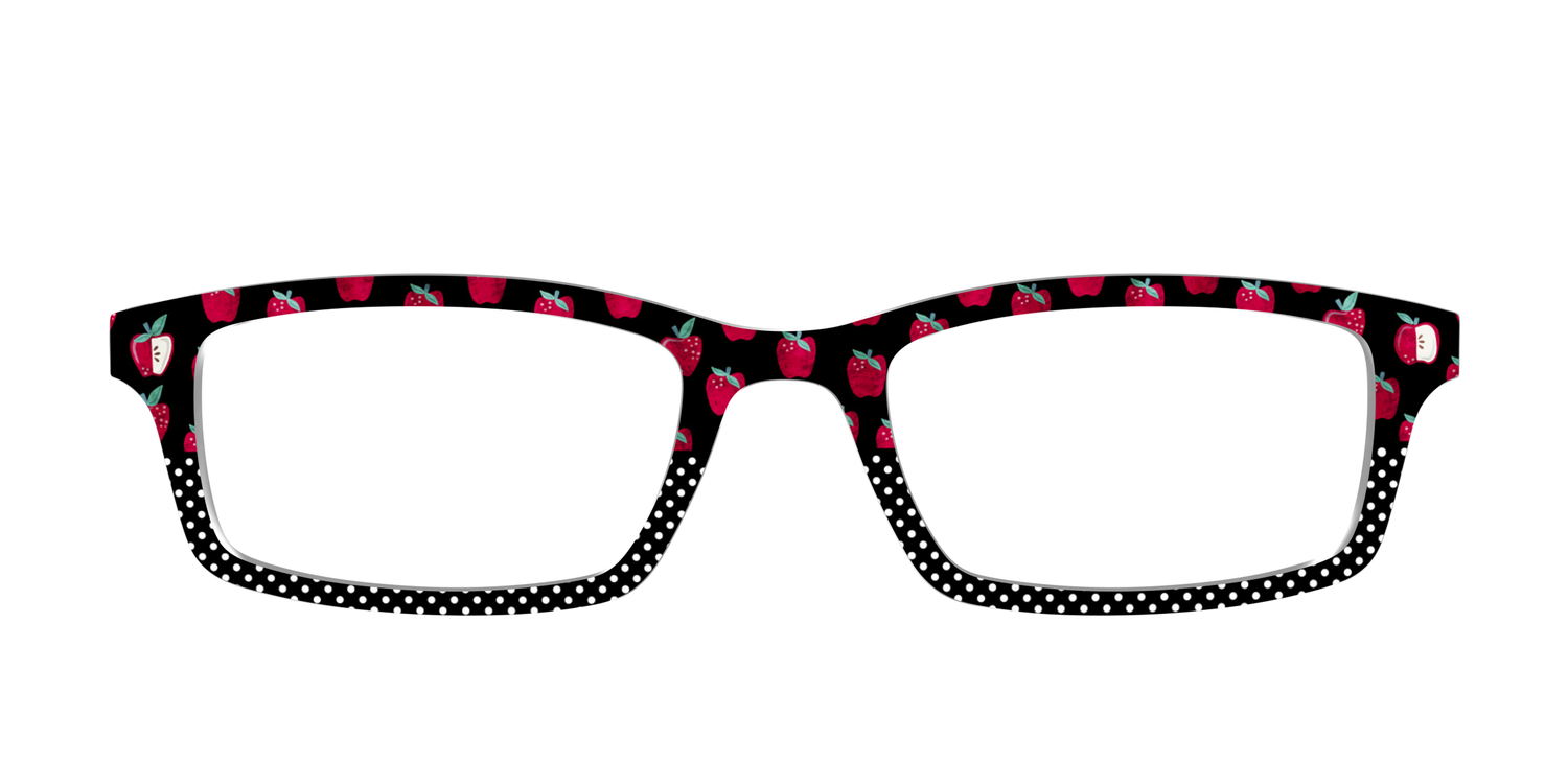 The Apple Polka Dot Split - Front Top Image - Pair Eyewear