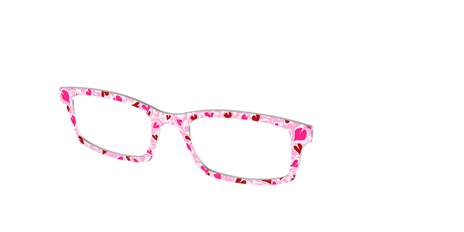The Art Hearts - Angle Top Image - Pair Eyewear