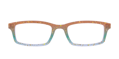 The Autumnal Gradient Crystal with Gold Flakes - Front Top Thumbnail - Pair Eyewear