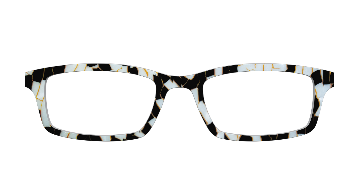 The B&W Kintsugi - Front Top Image - Pair Eyewear