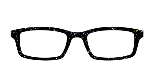 The Black Holographic Flakes - Pair Eyewear