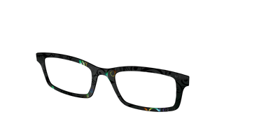 The Black Holographic Scrolls - Angle Top Thumbnail - Pair Eyewear