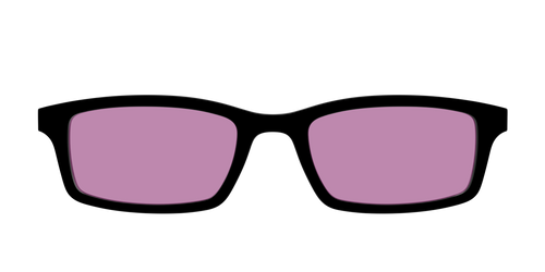 The Black with Pink Racquet Sport Lens - Pair Eyewear