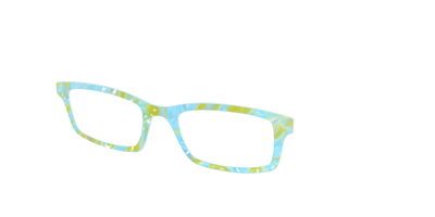 The Blue Lemonade Pearl Marble - Angle Top Thumbnail - Pair Eyewear