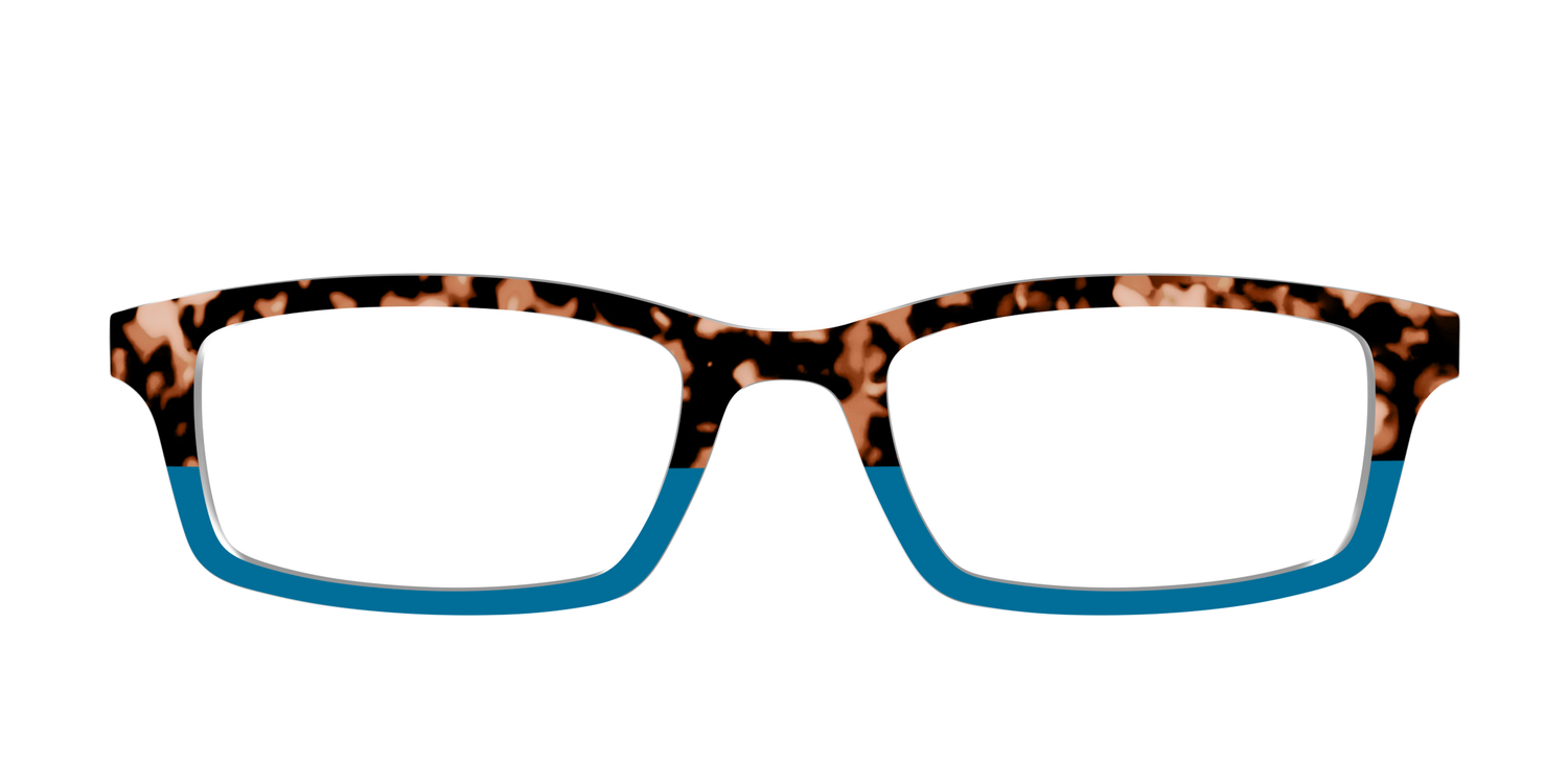 The Bondi Blue Tortoise Split - Front Top Image - Pair Eyewear