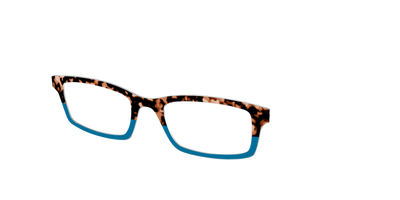 The Bondi Blue Tortoise Split - Angle Top Thumbnail - Pair Eyewear
