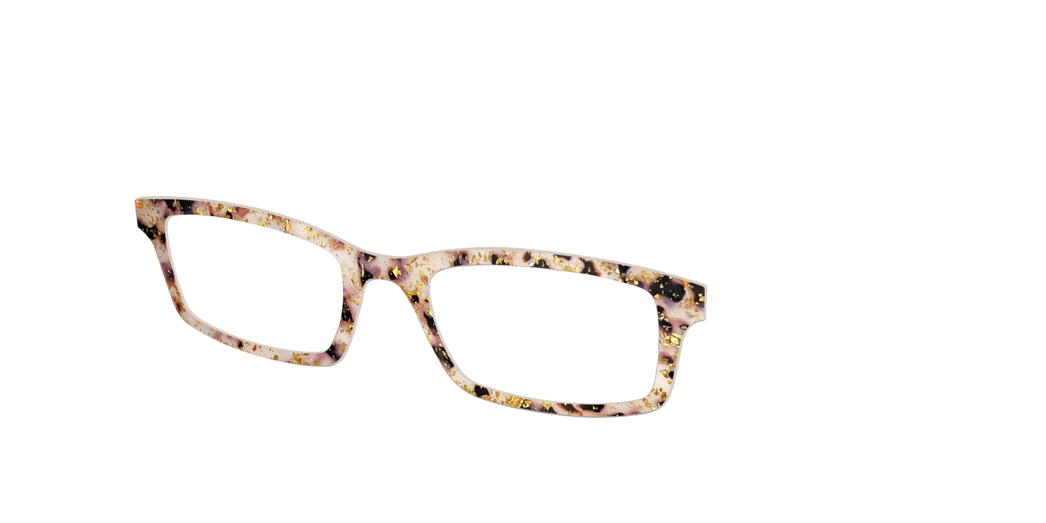 The Buttercream Tortoise with Gold Flakes - Angle Top Image - Pair Eyewear