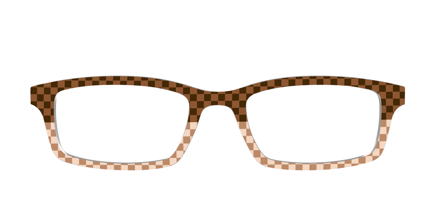 The Cappuccino Check Split - Front Top Image - Pair Eyewear