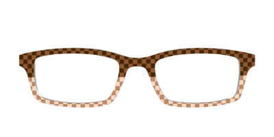 The Cappuccino Check Split - Front Top Thumbnail - Pair Eyewear