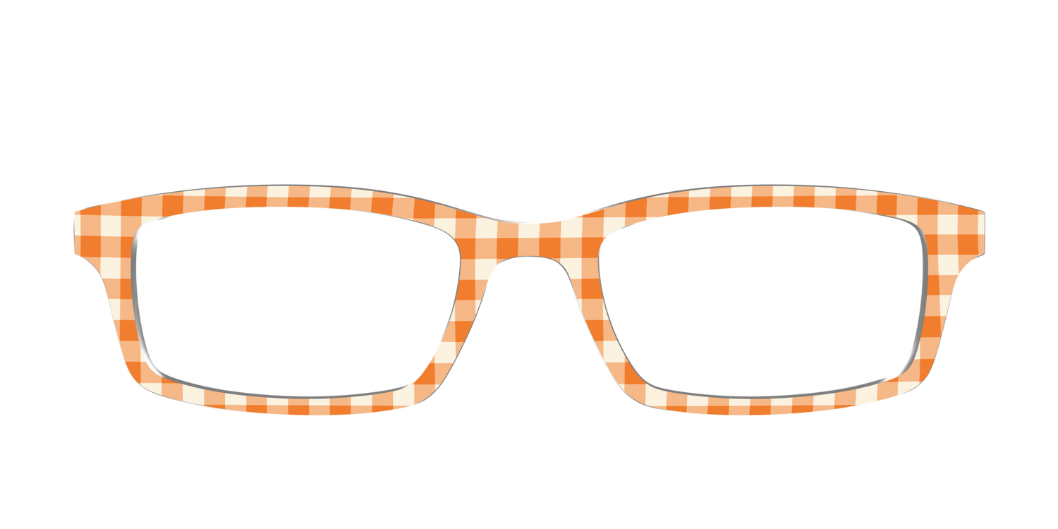 The Carrot Gingham - Front Top Image - Pair Eyewear