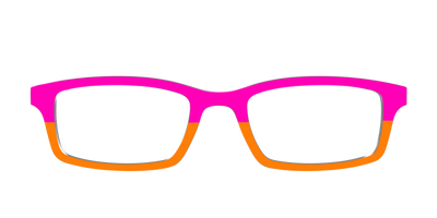 The Cerise and Tangerine Split - Front Top Thumbnail - Pair Eyewear