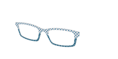 The Cerulean Check Split - Angle Top Thumbnail - Pair Eyewear