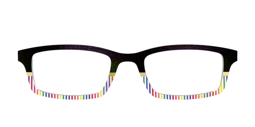 The Chic Pride Stripes Crystal with Gold Foil - Pair Eyewear