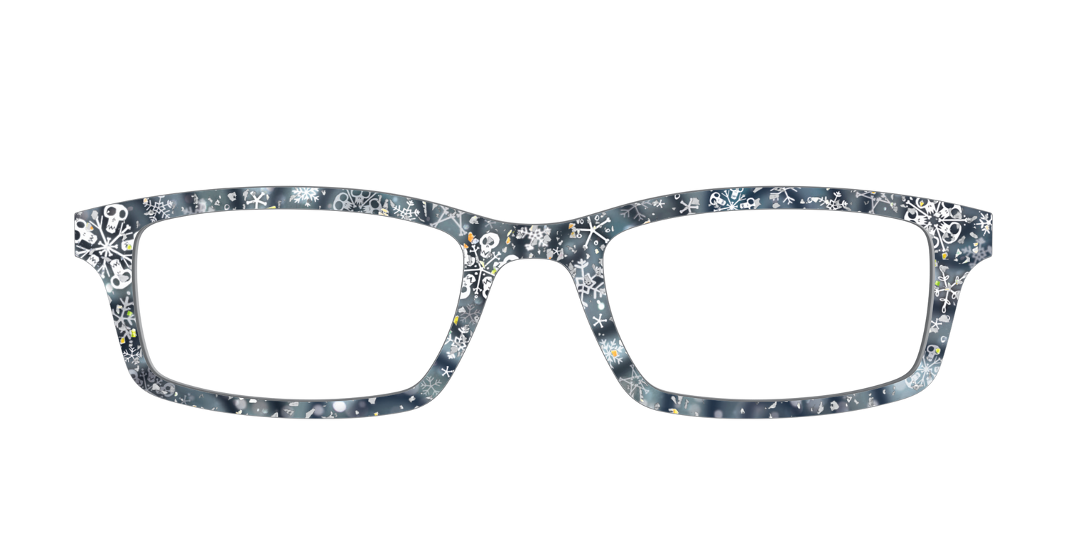 The Christmas Town Snow Globe with Holographic Glitter - Front Top Image - Pair Eyewear