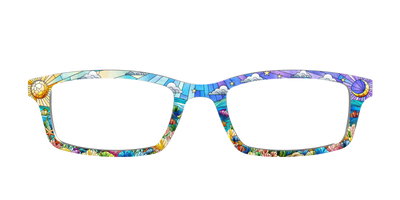 The Coral Reef Stained Glass - Front Top Thumbnail - Pair Eyewear