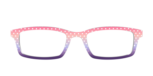 The Coral to Lilac Gradient Polka Dot - Pair Eyewear