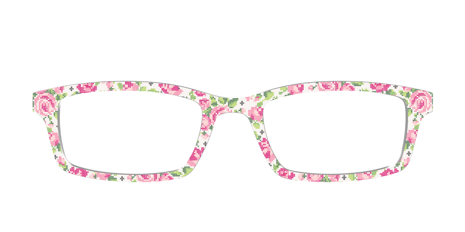 The Cross-Stitch Petals - Front Top Image - Pair Eyewear