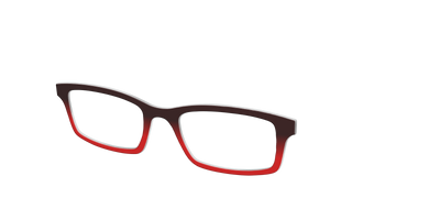 The Currant to Scarlet Red Gradient - Angle Top Thumbnail - Pair Eyewear