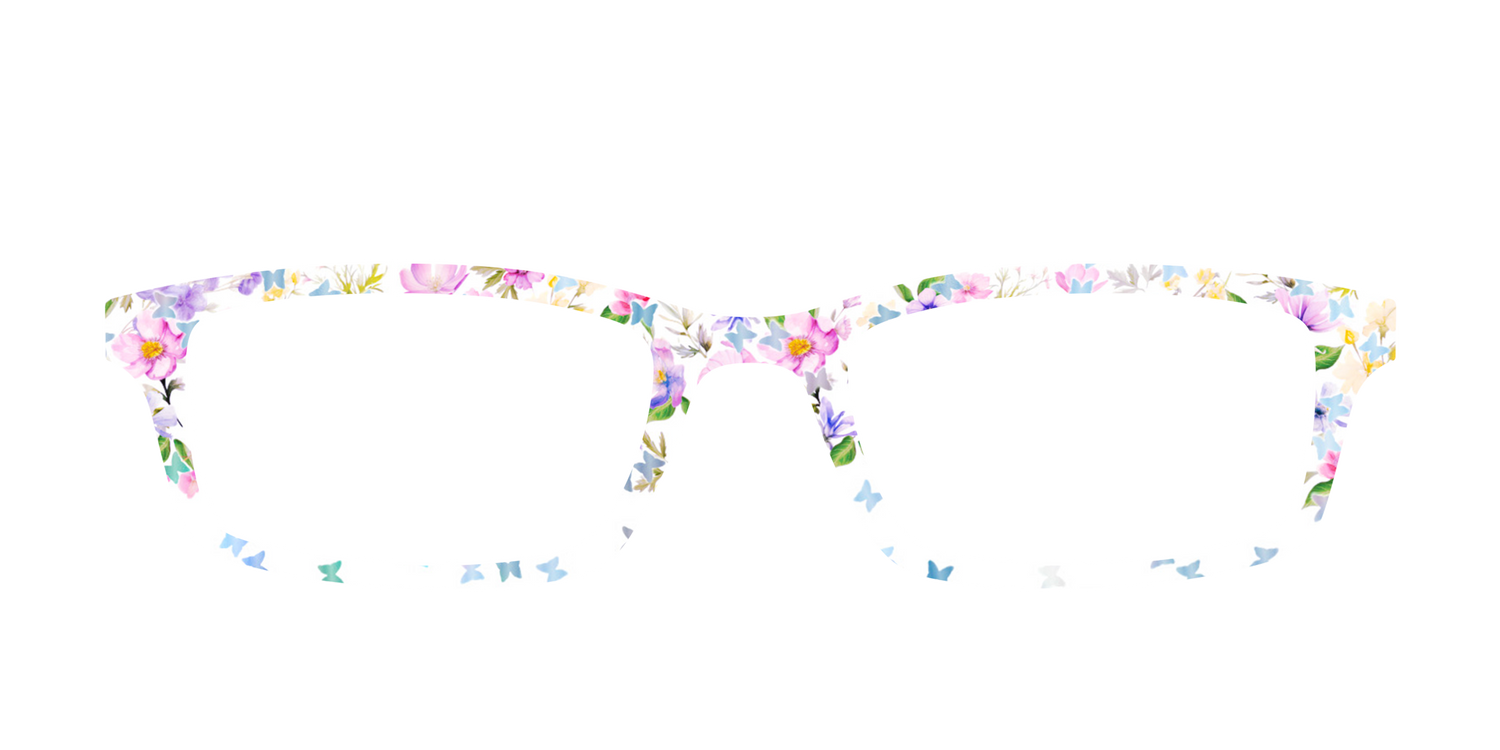 The Delicate Flower Crown with Butterfly Glitter - Front Top Image - Pair Eyewear