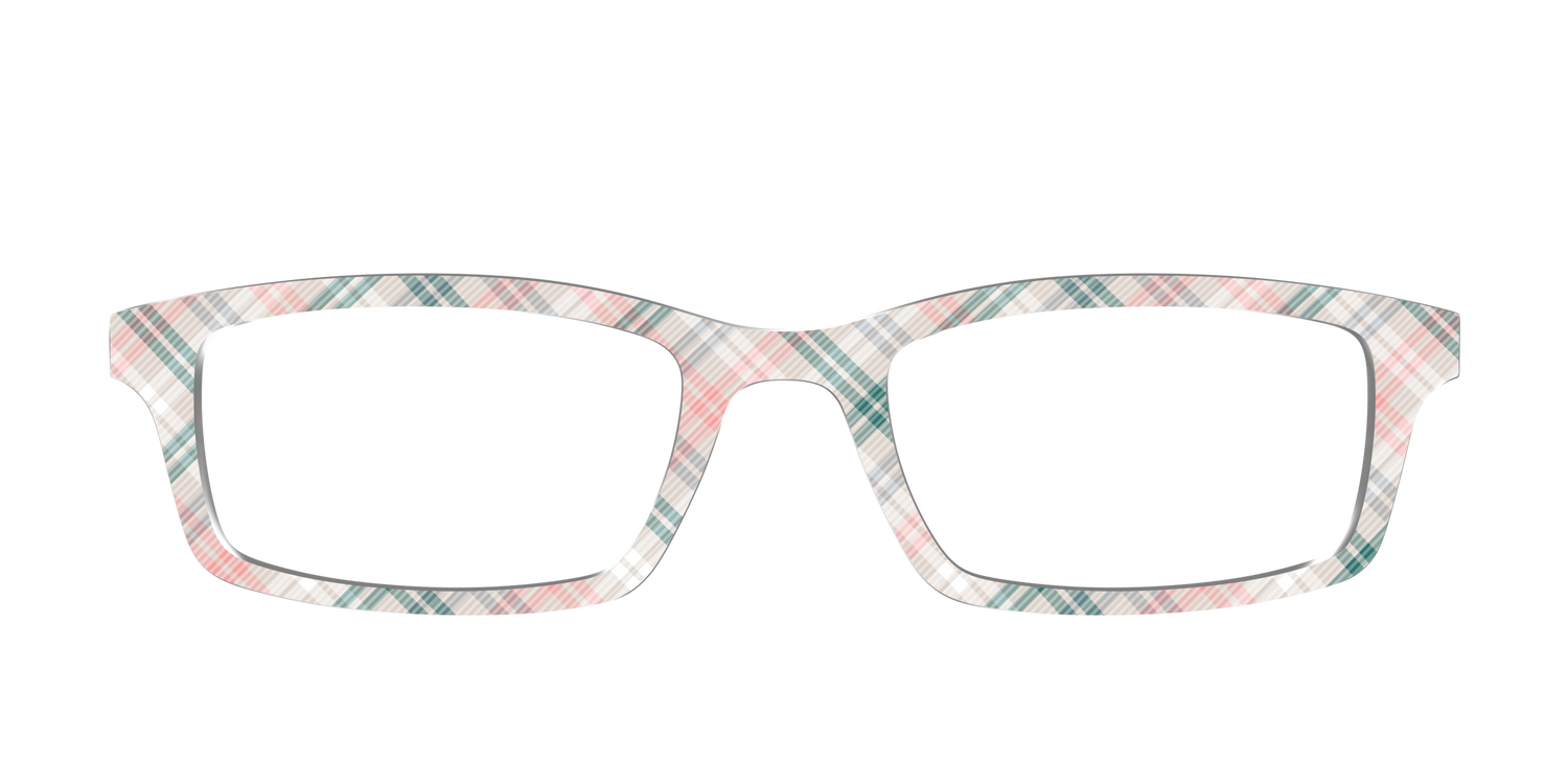 The Demure Plaid - Front Top Image - Pair Eyewear