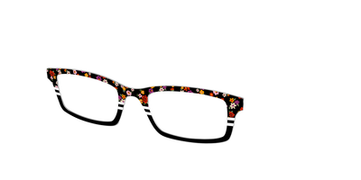 The Ditsy Stripe Split - Angle Top Thumbnail - Pair Eyewear