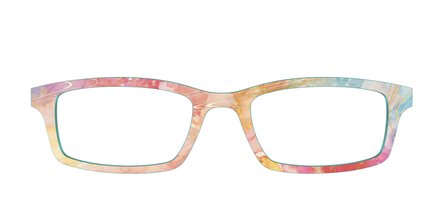 The Dyed Egg with Gold Foil - Front Top Image - Pair Eyewear