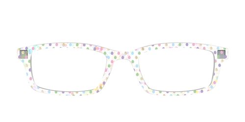 The Egg Polka Dot with Gold Foil Crystal - Pair Eyewear