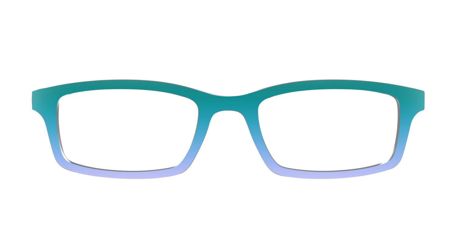 The Emerald to Lilac Gradient - Front Top Image - Pair Eyewear