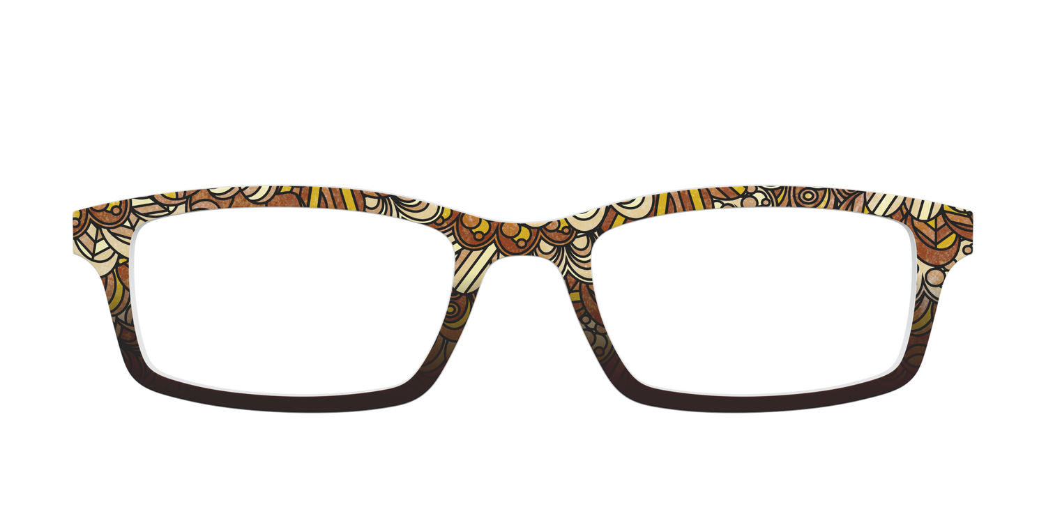 The Feathers Stained Glass - Front Top Image - Pair Eyewear