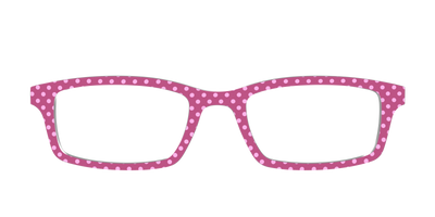 The Fuchsia Polka Dots - Front Top Thumbnail - Pair Eyewear