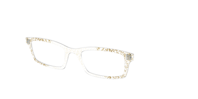 The Golden Flair Glitter Crystal with Gold Foil - Angle Top Thumbnail - Pair Eyewear
