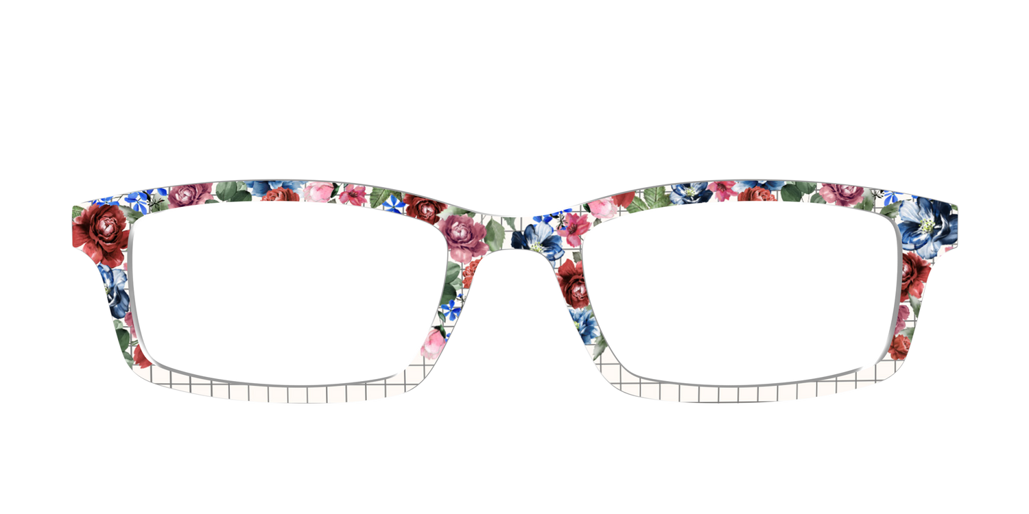 The Graph Paper Floral - Front Top Image - Pair Eyewear