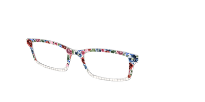 The Graph Paper Floral - Angle Top Thumbnail - Pair Eyewear