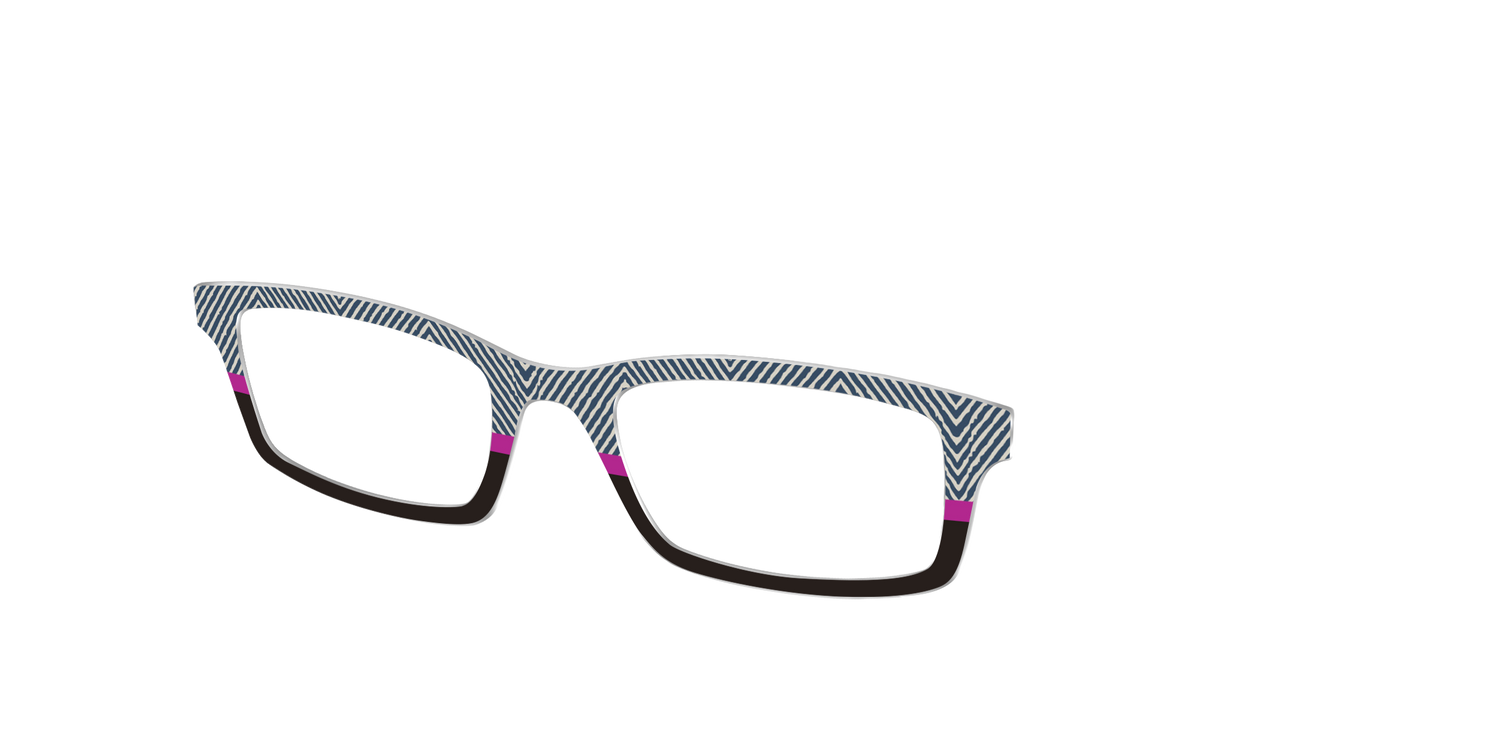 The Heritage Herringbone Split - Angle Top Image - Pair Eyewear