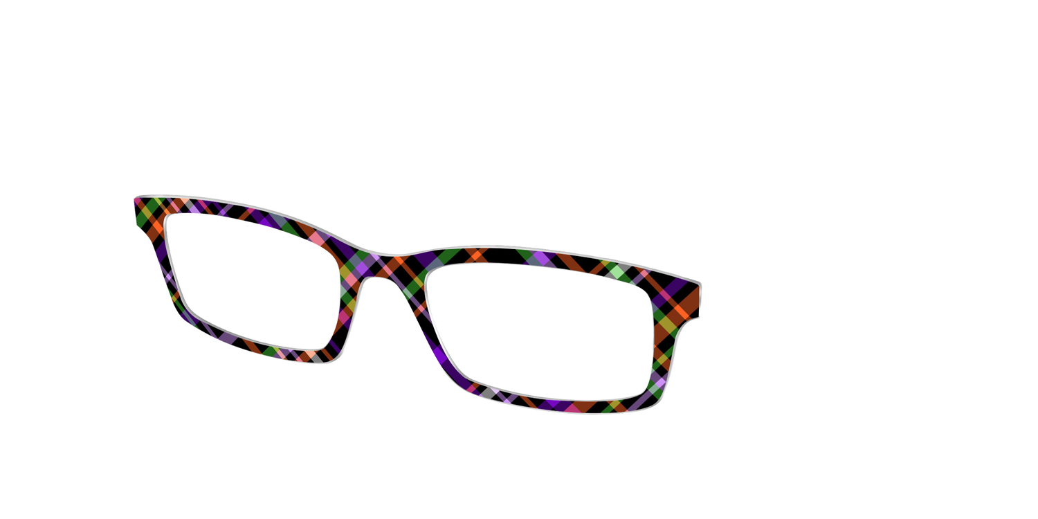 The Hexed Plaid - Angle Top Image - Pair Eyewear