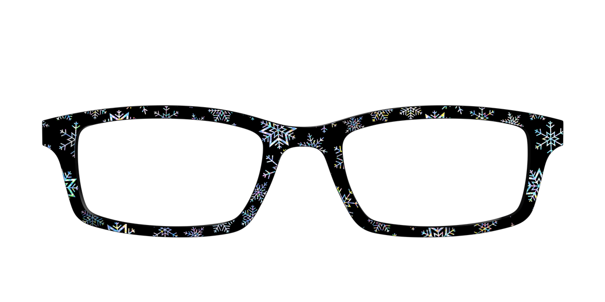 The Holographic Snowflakes - Front Top Image - Pair Eyewear
