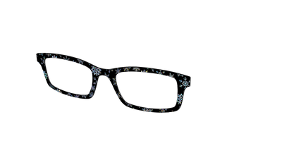 The Holographic Snowflakes - Angle Top Thumbnail - Pair Eyewear