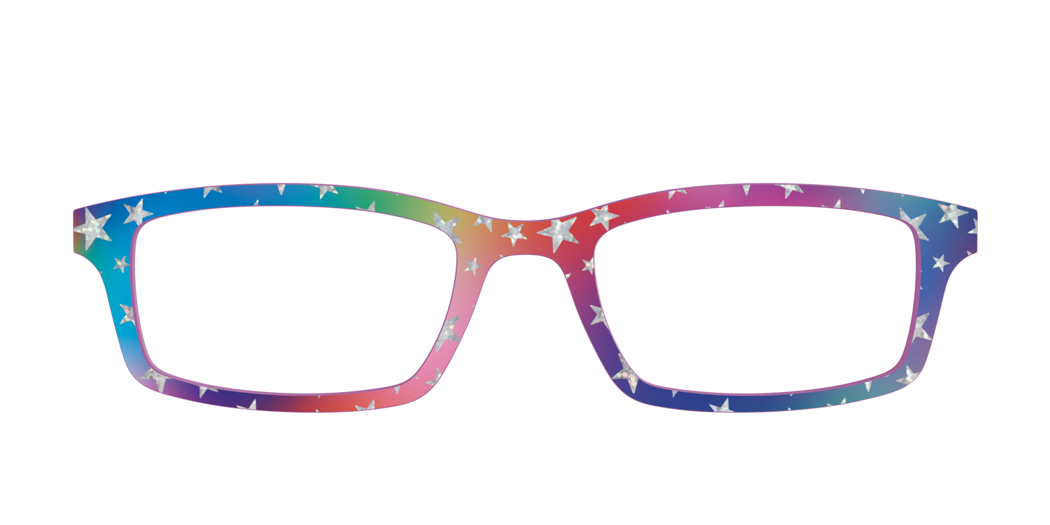 The Holographic Superstars - Front Top Image - Pair Eyewear