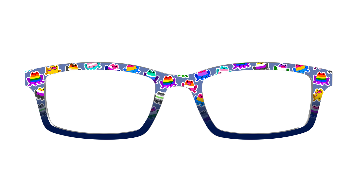 The Hoppy Pride Stickers - Front Top Image - Pair Eyewear