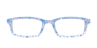 The Hydrangea Confetti Crystal with Gold Foil - Front Top Thumbnail - Pair Eyewear