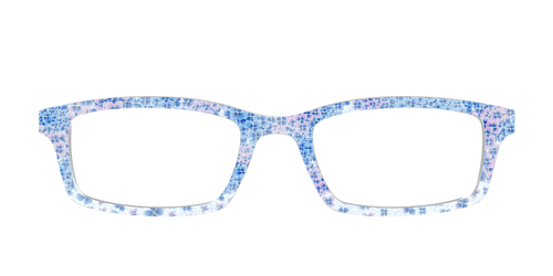 The Hydrangea Confetti Crystal with Gold Foil - Pair Eyewear