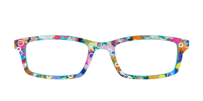 The Imaginative Tortoise with Bubble Glitter - Front Top Thumbnail - Pair Eyewear