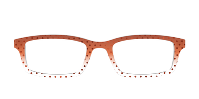 The Inferno Orange Gradient Crystal Polka Dots - Front Top Thumbnail - Pair Eyewear