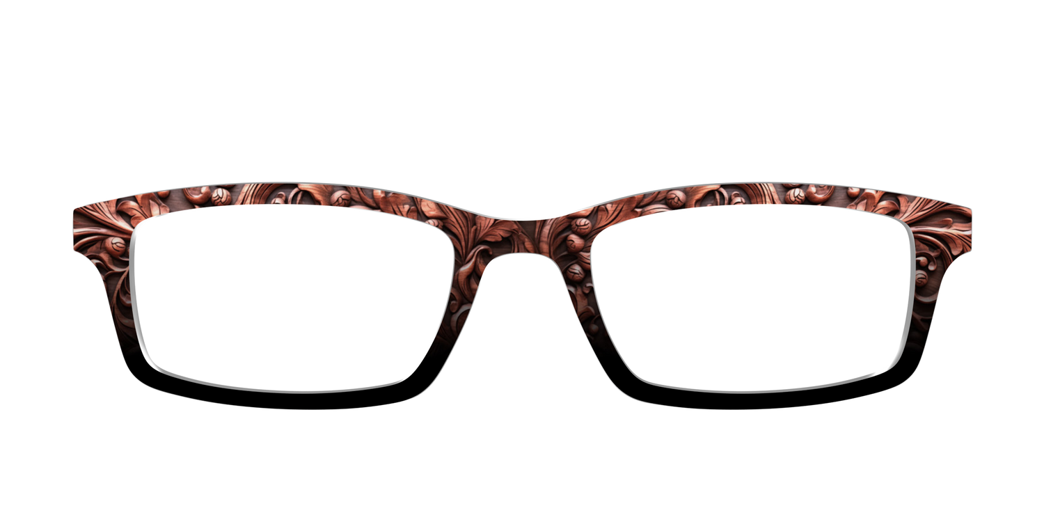 The Intricate Wood Carvings - Front Top Image - Pair Eyewear
